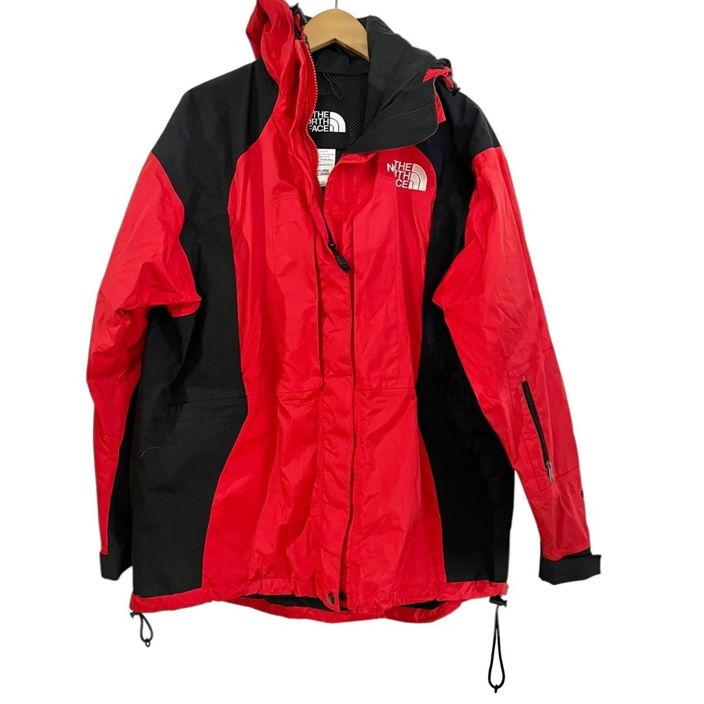 Vintage The North Face Gore-Tex Mountain Light Parka Jacket Red Black 90s Gorp L - Picture 7 of 11